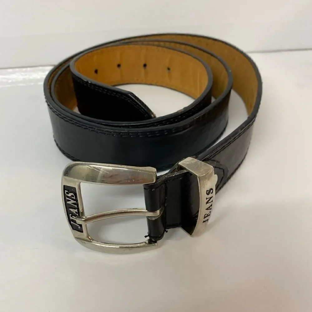 Man casual belts regular buckle leather belt